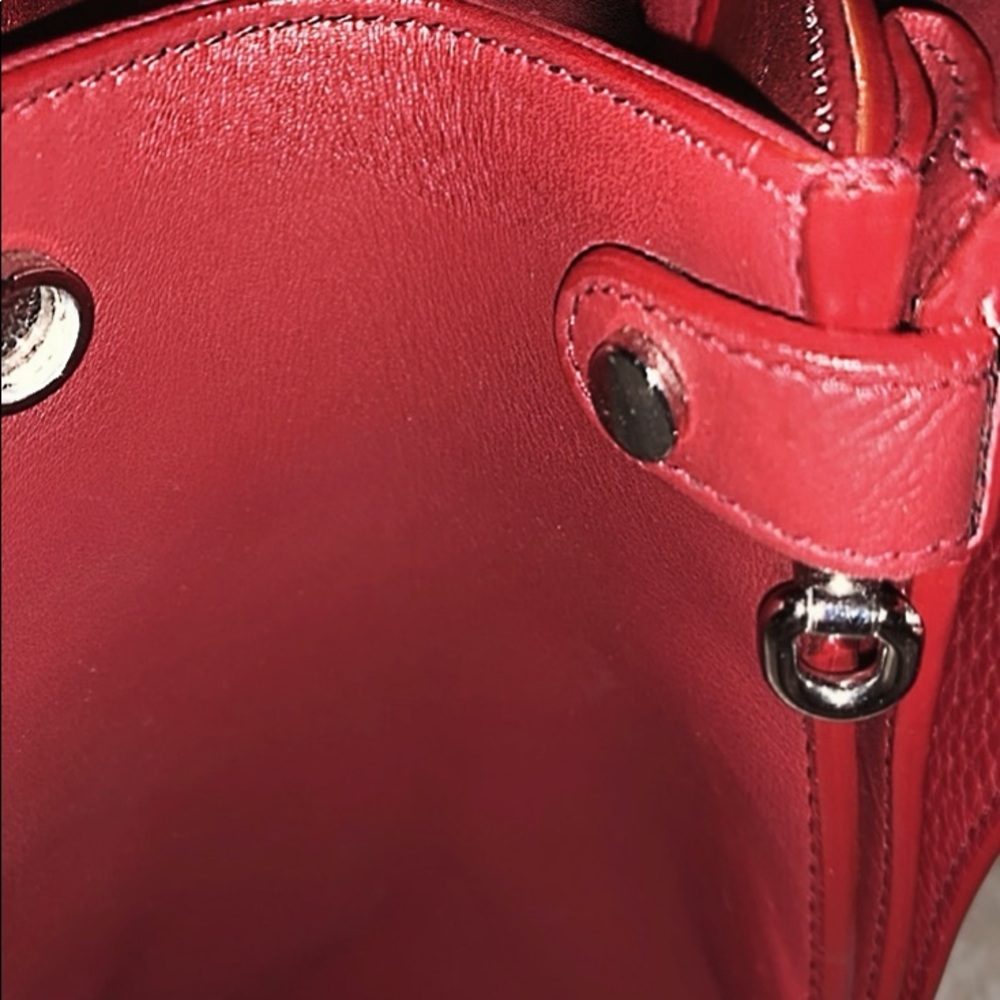 Authentic Christian Dior DIOREVER BAG deep red - Picture 6 of 8